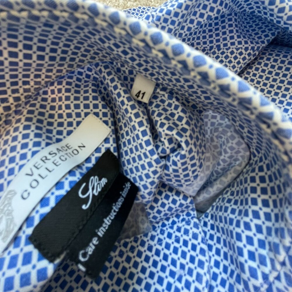 Versace Collection Men's Slim Designer Dress Shirt - Size 41 - Picture 4 of 11